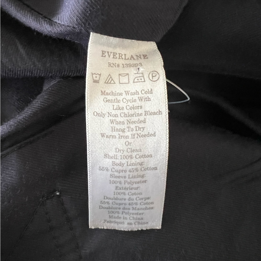 Everlane | Trench Coat | Size 8 | Navy - Picture 7 of 9